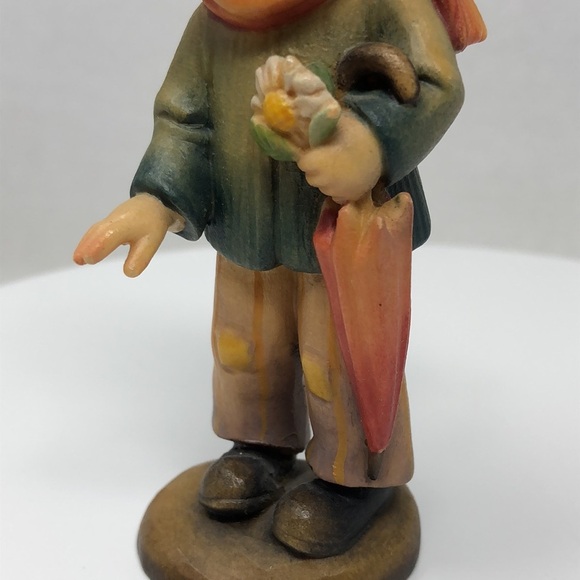 ANRI My Friend Figurine Juan Ferrandiz Boy Flower Umbrella 4” Italy Club #2 - Picture 8 of 13